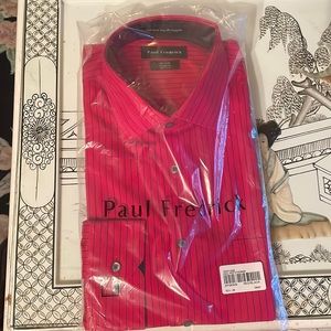 Pin stripe red shirt